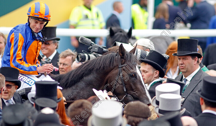 Auguste-Rodin-0016 
 AUGUSTE RODIN (Ryan Moore) winner of The Betfred Derby
Epsom 3 Jun 2023 - Pic Steven Cargill / Racingfotos.com