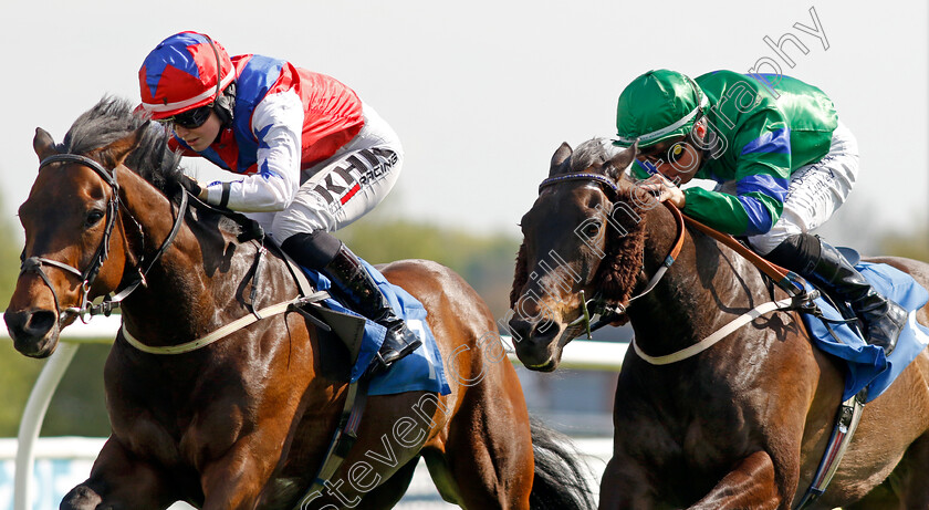 Coco-Bear-0002 
 COCO BEAR (left, Saffie Osborne) beats BROKEN SPEAR (right) in The Aspall Cyder Handicap
Leicester 29 Apr 2023 - Pic Steven Cargill / Racingfotos.com