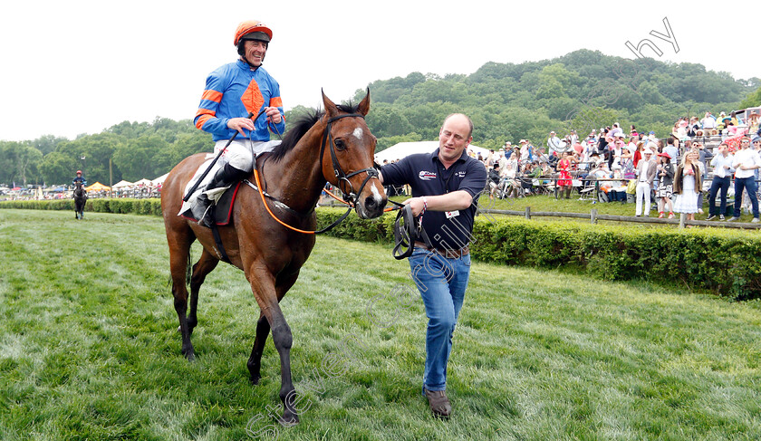 Markhan-0010 
 MARKHAN (Davy Russell) after The George Sloan & John Sloan Sr Maiden Hurdle
Percy Warner Park, Nashville Tennessee USA, 11 May 2019 - Pic Steven Cargill / Racingfotos.com