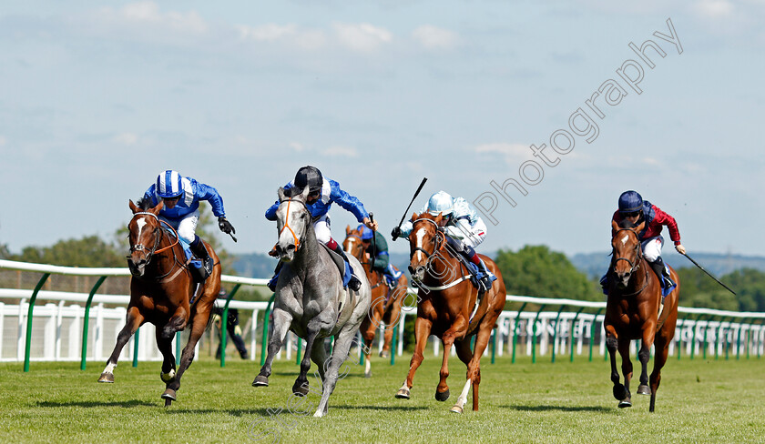 Talbeyah-0004 
 TALBEYAH (left, Jim Crowley) beats ANGHAAM (2nd left) and DROMQUINNA (2nd right) in The Mansionbet Bet £10 Get £20 Margadale Fillies Handicap
Salisbury 8 Jun 2021 - Pic Steven Cargill / Racingfotos.com