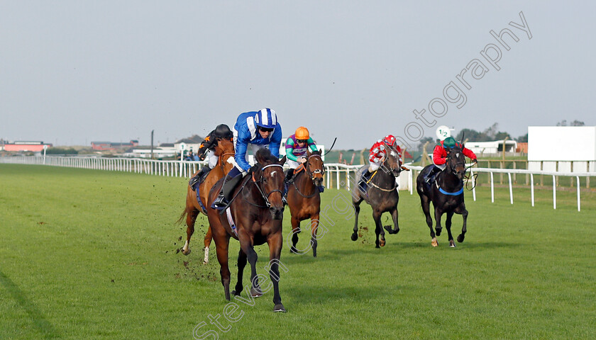 Tarhib-0001 
 TARHIB (Jim Crowley) wins The Racing To School Celebrates 20 Years Novice Stakes
Yarmouth 19 Oct 2021 - Pic Steven Cargill / Racingfotos.com