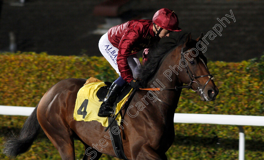 Blue-De-Vega-0001 
 BLUE DE VEGA (Oisin Murphy) Kempton 11 Oct 2017 - Pic Steven Cargill / Racingfotos.com