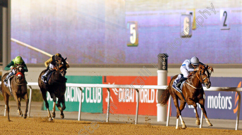 Hypothetical-0003 
 HYPOTHETICAL (Mickael Barzalona) wins The Firebreak Stakes
Meydan, 4 Feb 2022 - Pic Steven Cargill / Racingfotos.com