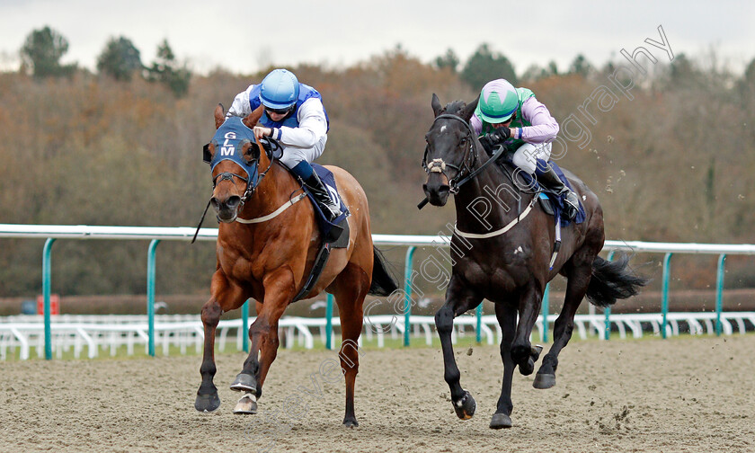 Rafiot-0004 
 RAFIOT (left, Rhys Clutterbuck) beats WINKLEVI (right) in The #Betyourway At Betway Handicap
Lingfield 1 Dec 2021 - Pic Steven Cargill / Racingfotos.com