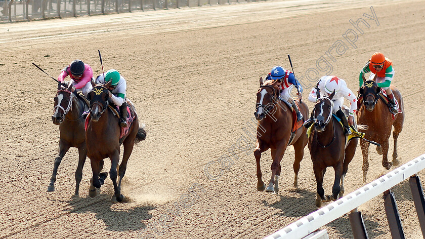 Athens-Queen-0001 
 ATHENS QUEEN (2nd left, Albin Jimenez) beats LADY APPLE (right) in The Astoria Stakes
Belmont Park 7 Jun 2018 - Pic Steven Cargill / Racingfotos.com