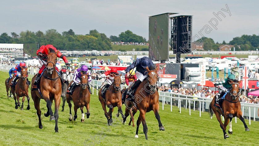 Tuesday-0003 
 TUESDAY (centre, Ryan Moore) beats EMILY UPJOHN (left) and NASHWA (right) in The Cazoo Oaks
Epsom 3 Jun 2022 - Pic Steven Cargill / Racingfotos.com