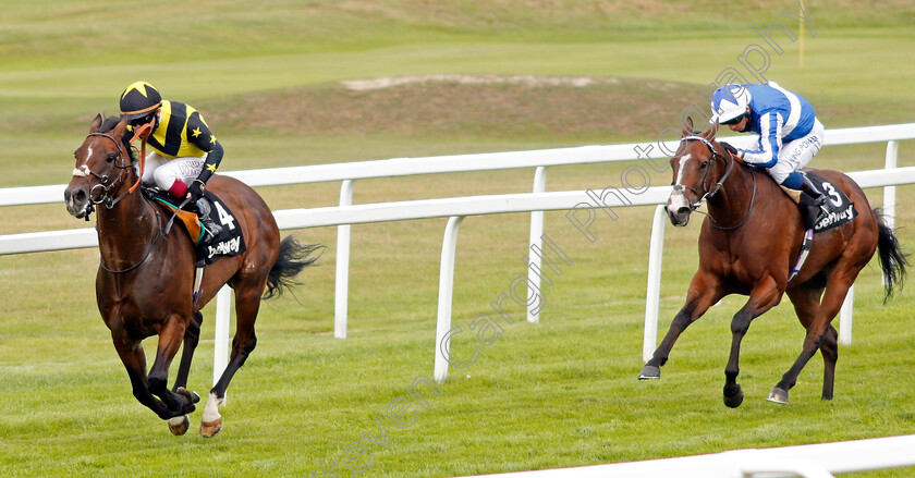 Blue-De-Vega-0001 
 BLUE DE VEGA (Oisin Murphy) beats STONE OF DESTINY (right) in The Heed Your Hunch At Betway Handicap
Sandown 23 Aug 2020 - Pic Steven Cargill / Racingfotos.com