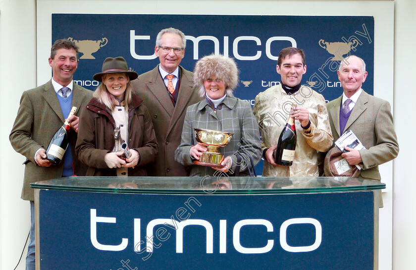 Hazel-Hill-0011 
 Presentation to Mrs D Williams, Philip Rowley and Alex Edwards for The Timico Mixed Open Gold Cup Final Hunters Chase won by HAZEL HILL
Cheltenham 3 May 2019 - Pic Steven Cargill / Racingfotos.com