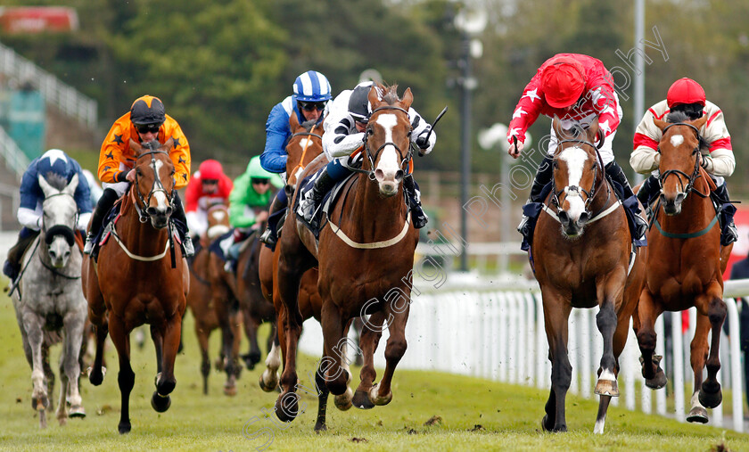 Baryshnikov-0003 
 BARYSHNIKOV (centre, Connor Beasley) beats SPIRIT DANCER (right) in The Destination 2 Handicap
Chester 6 May 2021 - Pic Steven Cargill / Racingfotos.com