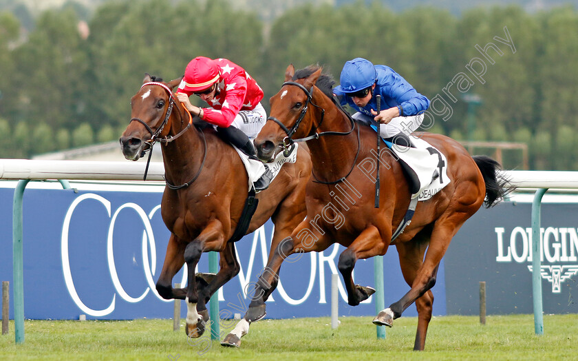 Bold-Act-0003 
 BOLD ACT (right, William Buick) beats WOODCHUCK (left) in The Prix Nureyev
Deauville 13 Aug 2023 - Pic Steven Cargill / Racingfotos.com