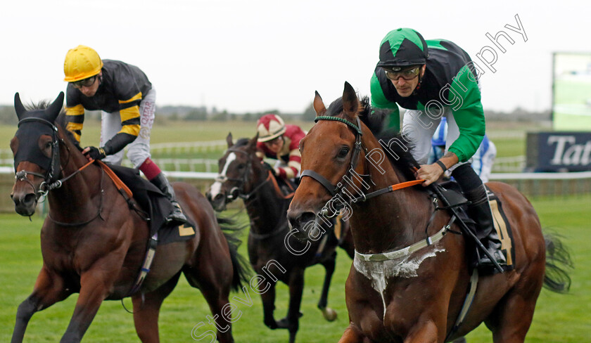 Ranger-Thunderbolt-0001 
 RANGER THUNDERBOLT (right, Kevin Stott) wins The National Stud Excellence As Standard Handicap
Newmarket 28 Sep 2023 - Pic Steven Cargill / Racingfotos.com