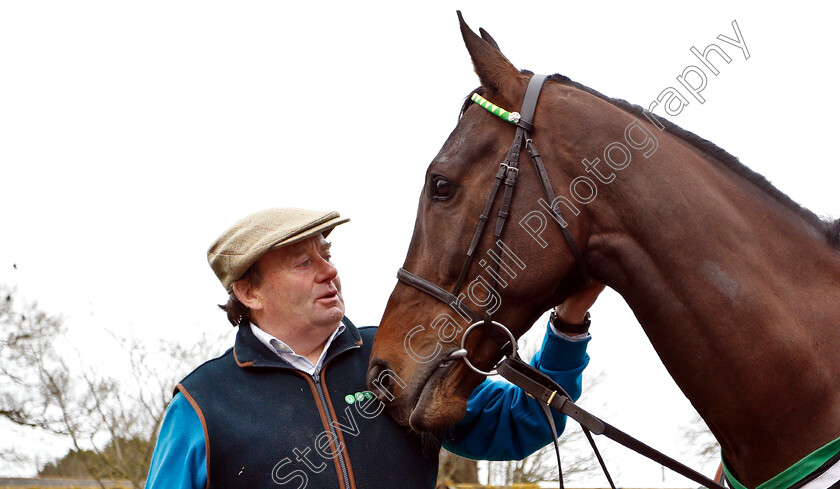 Buveur-D Air-0003 
 BUVEUR D'AIR with Nicky Henderson
Lambourn 18 Feb 2019 - Pic Steven Cargill / Racingfotos.com