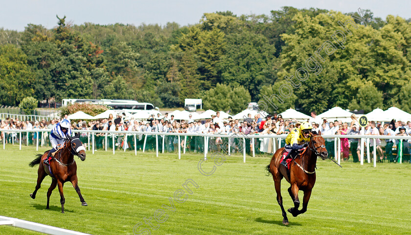 Euchen-Glen-0005 
 EUCHEN GLEN (Paul Mulrennan) beats FOX TAL (left) in The Davies Insurance Services Gala Stakes
Sandown 2 Jul 2021 - Pic Steven Cargill / Racingfotos.com