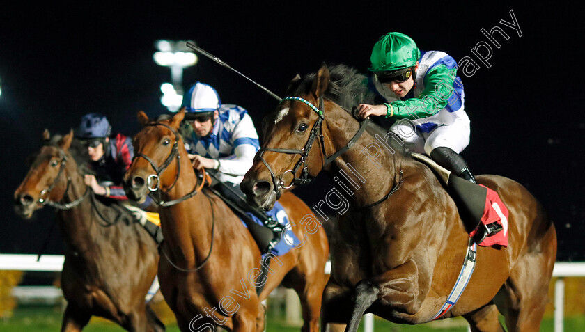 Brewing-0001 
 BREWING (Adam Farragher) wins The Unibet Extra Place Offers Every Day Novice Stakes
Kempton 16 Nov 2022 - Pic Steven Cargill / Racingfotos.com