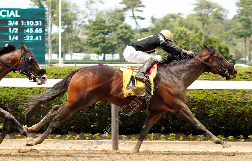 Fixedincome-Larry-0006 
 FIXEDINCOME LARRY (Manuel Franco) wins Maiden Special Weight
Belmont Park 8 Jun 2018 - Pic Steven Cargill / Racingfotos.com