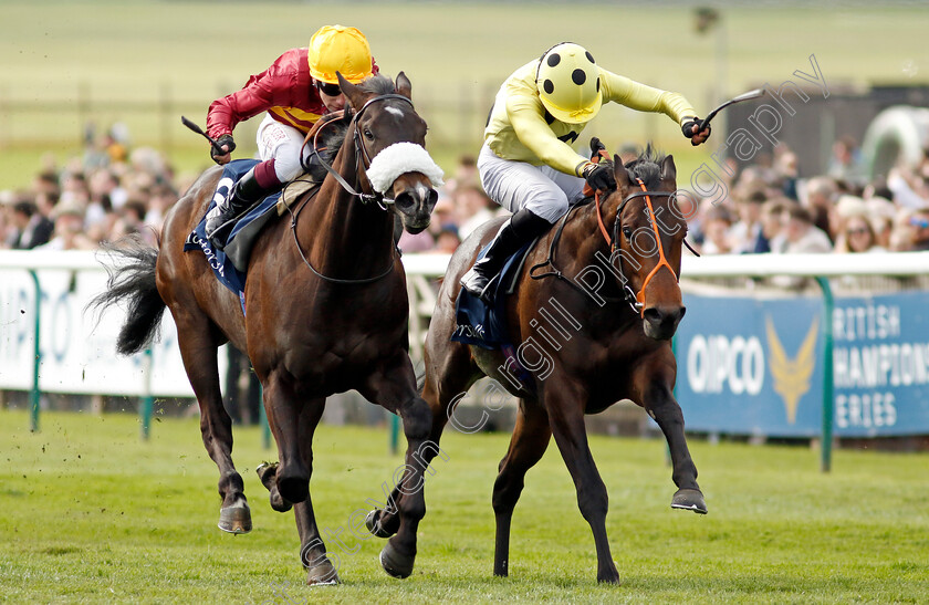 The-Actor-0002 
 THE ACTOR (right, Sean Levey) beats TROPICAL STORM (left) in The Tattersalls EBF Novice Stakes
Newmarket 5 May 2024 - Pic Steven Cargill / Racingfotos.com