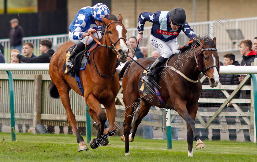 Soto-Sizzler-0004 
 SOTO SIZZLER (left, Ryan Moore) beats BAD COMPANY (right) in The 888sport Handicap
Newmarket 29 Oct 2021 - Pic Steven Cargill / Racingfotos.com