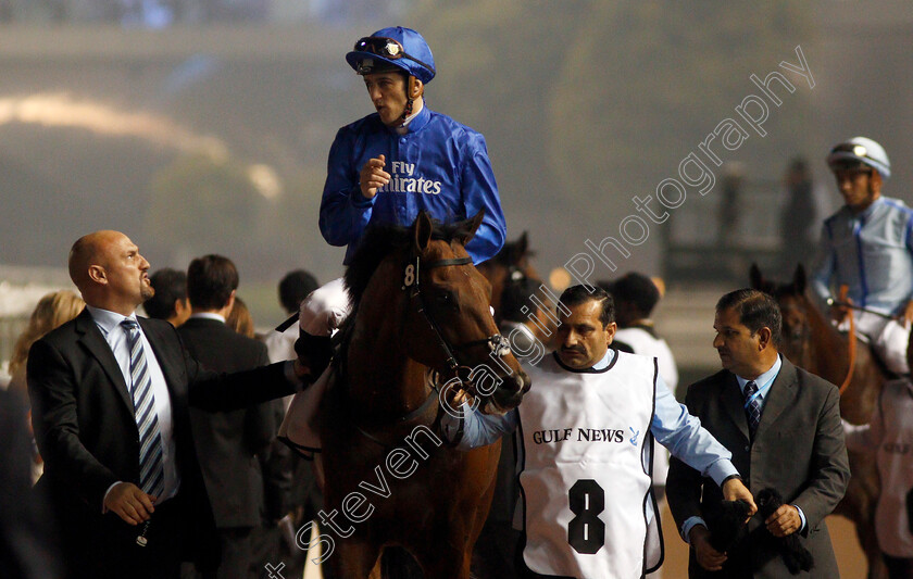 Thunder-Snow-0011 
 THUNDER SNOW (Christophe Soumillon) after winning The Al Maktoum Challenge Round 2 Meydan 8 Feb 2018 - Pic Steven Cargill / Racingfotos.com