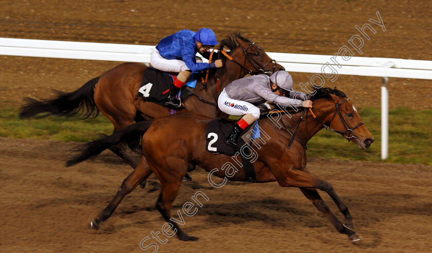 Farnham-0006 
 FARNHAM (Andrea Atzeni) wins The Irish Lotto At totesport.com EBF Fillies Novice Stakes
Chelmsford 24 Oct 2019 - Pic Steven Cargill / Racingfotos.com