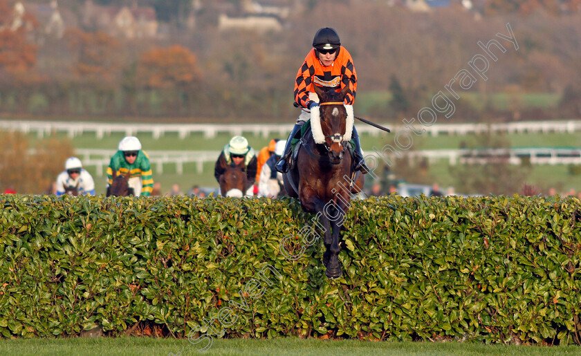 Kingswell-Theatre-0003 
 KINGSWELL THEATRE (Tom Scudamore) wins The Glenfarclas Cross Country Handicap Chase Cheltenham 17 Nov 2017 - Pic Steven Cargill / Racingfotos.com