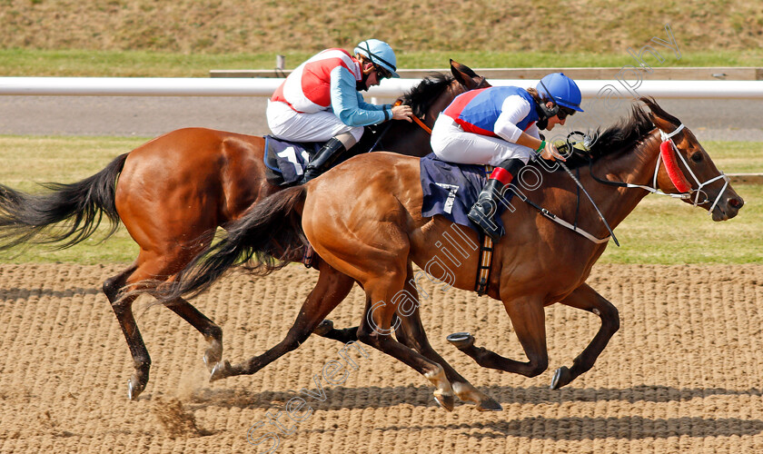 Maid-Millie-0007 
 MAID MILLIE (Tim Clark) wins The Sky Sports Racing Sky 415 Handicap
Wolverhampton 11 Aug 2020 - Pic Steven Cargill / Racingfotos.com