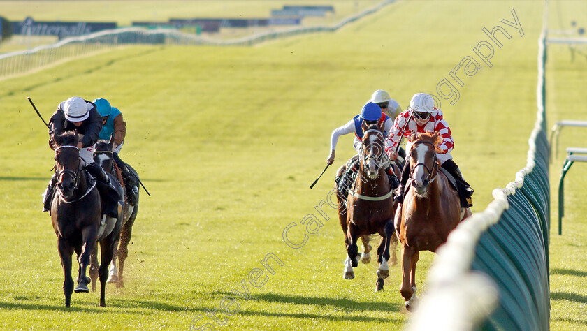 Rhebus-Road-0001 
 RHEBUS ROAD (right, Jane Elliott) beats BABINDI (left) in The Newmarket Challenge Whip
Newmarket 23 Sep 2021 - Pic Steven Cargill / Racingfotos.com