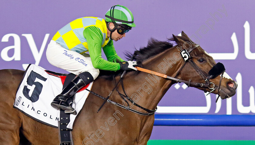 My-Dubawi-0001 
 MY DUBAWI (Tadhg O'Shea) wins The Lincoln Handicap
Meydan 2 Feb 2024 - Pic Steven Cargill / Racingfotos.com