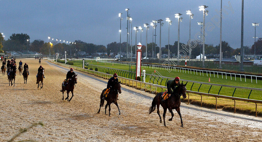 Aidan-O Brien-team-0001 
 The Aidan O'Brien team exercising ahead of The Breeders' Cup, including MENDELSSOHN in 2nd 
Churchill Downs 1 Nov 2018 - Pic Steven Cargill / Racingfotos.com