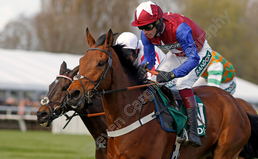 Famous-Clermont-0006 
 FAMOUS CLERMONT (William Biddick) wins The Randox Foxhunters Chase
Aintree 13 Apr 2023 - Pic Steven Cargill / Racingfotos.com