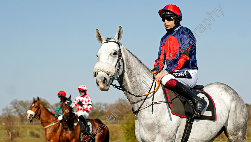 Ripper-Roo-0004 
 RIPPER ROO (Aidan Coleman) before winning The Mansionbet App Maiden Hurdle
Market Rasen 19 Apr 2021 - Pic Steven Cargill / Racingfotos.com