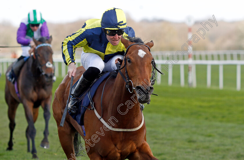 There s-The-Door-0002 
 THERE'S THE DOOR (Pat Cosgrave) wins The Autism In Racing Handicap
Doncaster 2 Apr 2023 - Pic Steven Cargill / Racingfotos.com