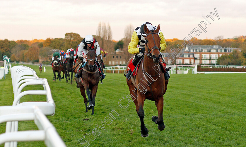 Mercy-Mercy-Me-0001 
 MERCY MERCY ME (Paddy Brennan) wins The Bet £10 Get £20 At 188bet Standard Open National Hunt Flat Race Sandown 12 Nov 2017 - Pic Steven Cargill / Racingfotos.com