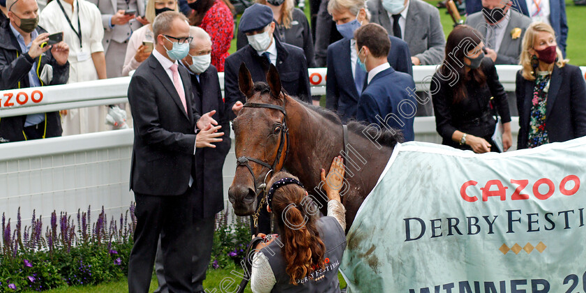 Snowfall-0023 
 SNOWFALL after The Cazoo Oaks
Epsom 4 Jun 2021 - Pic Steven Cargill / Racingfotos.com