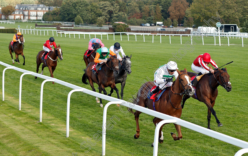 Akvavera-0002 
 AKVAVERA (Silvestre De Sousa) beats RAWDAA (right) in The Smarkets Betting Exchange Fillies Handicap
Sandown 19 Sep 2018 - Pic Steven Cargill / Racingfotos.com