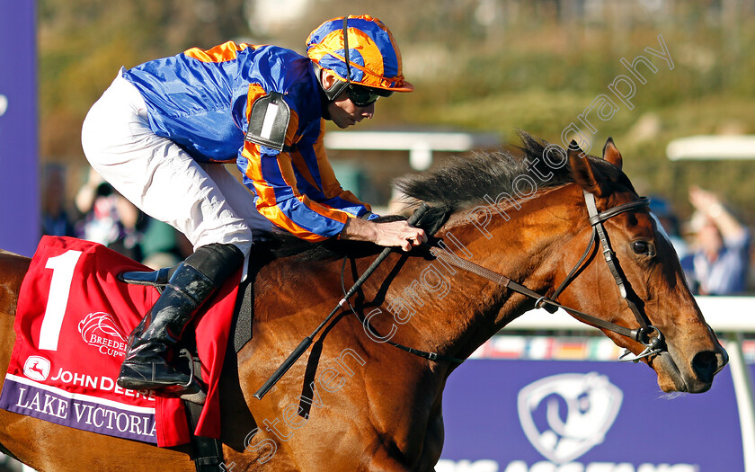 Lake-Victoria-0001 
 LAKE VICTORIA (Ryan Moore) wins the Breeders' Cup Juvenile Fillies Turf
Del Mar USA 1 Nov 2024 - Pic Steven Cargill / Racingfotos.com