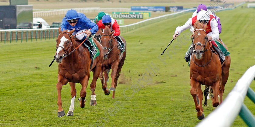 Earthlight-0005 
 EARTHLIGHT (left, Mickael Barzalona) beats GOLDEN HORDE (right) in The Juddmonte Middle Park Stakes
Newmarket 28 Sep 2019 - Pic Steven Cargill / Racingfotos.com