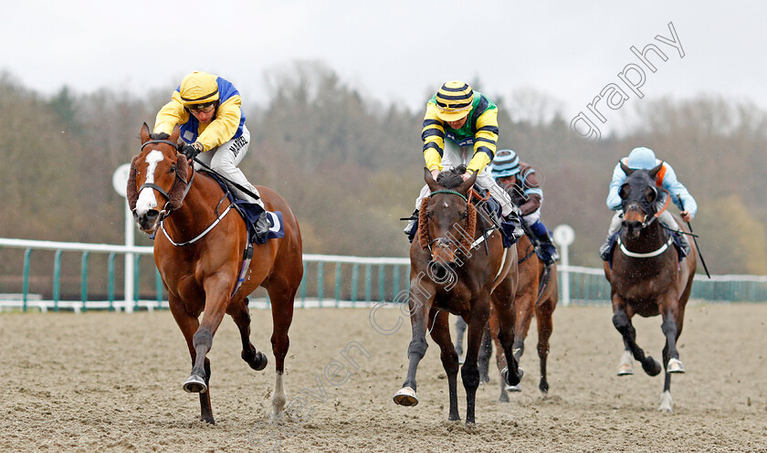 Renardeau-0003 
 RENARDEAU (left, Tom Marquand) beats GIVING GLANCES (centre) in The Betway Handicap
Lingfield 4 Mar 2020 - Pic Steven Cargill / Racingfotos.com