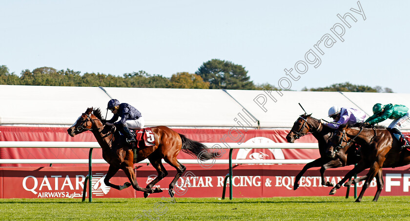 Mount-Kilimanjaro-0003 
 MOUNT KILIMANJARO (Ryan Moore) wins The Arqana Series Haras de Bouquetot Criterium d'Automne
Longchamp 5 Oct 2024 - Pic Steven Cargill / Racingfotos.com