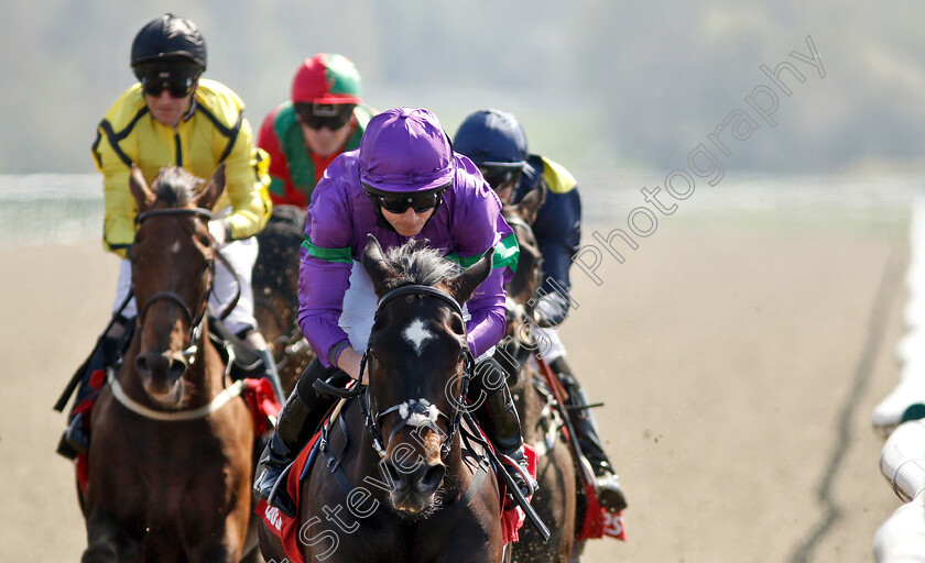 Heavenly-Holly-0005 
 HEAVENLY HOLLY (Ryan Moore) wins The Ladbrokes All-Weather Fillies And Mares Championships Stakes
Lingfield 19 Apr 2019 - Pic Steven Cargill / Racingfotos.com