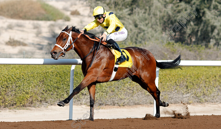 Just-A-Penny-0007 
 JUST A PENNY (Pat Dobbs) wins The Emirates Airline Handicap Jebel Ali, Dubai 9 Feb 2018 - Pic Steven Cargill / Racingfotos.com