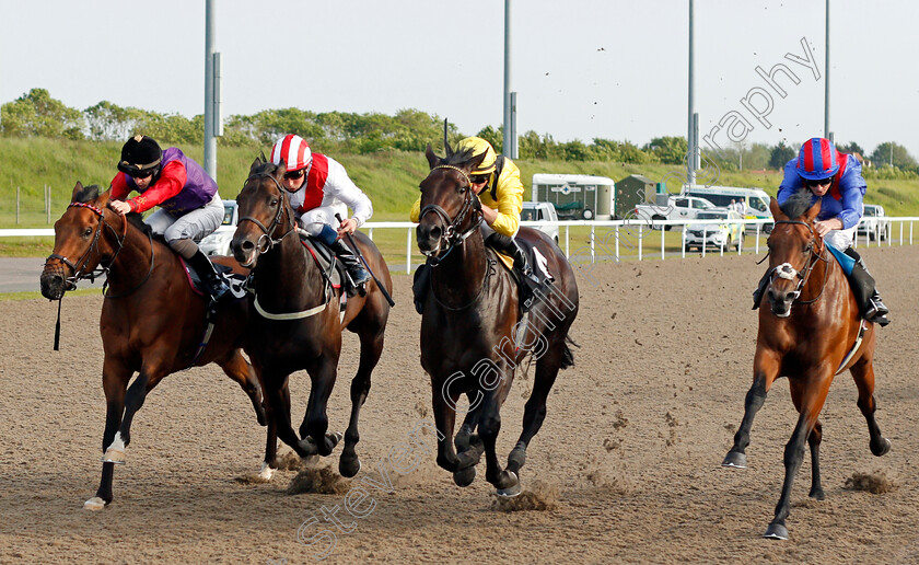 Kaheall-0001 
 KAHEALL (2nd right, Tom Marquand) beats FINAL VOYAGE (2nd left) MY SWALLOW (right) and INVEIGLE (left) in The chelmsfordcityracecourse.com Handicap
Chelmsford 3 Jun 2021 - Pic Steven Cargill / Racingfotos.com