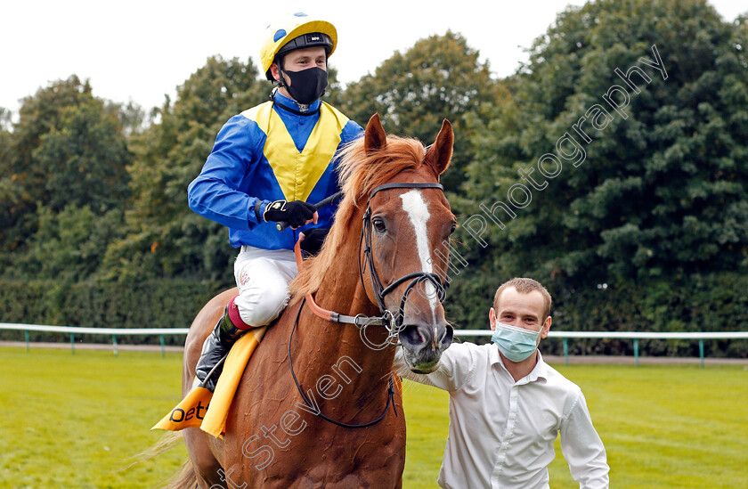 Dream-Of-Dreams-0012 
 DREAM OF DREAMS (Oisin Murphy) after winning The Betfair Sprint Cup
Haydock 5 Sep 2020 - Pic Steven Cargill / Racingfotos.com