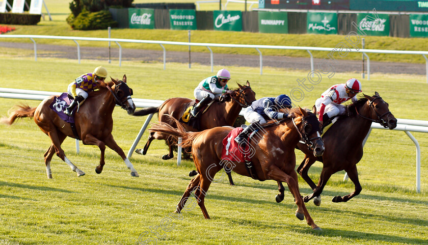 Emmy-Performance-0002 
 EMMY PERFORMANCE (nearside, Joel Rosario) beats COMPETITIONOFIDEAS (farside) in The Maiden Special Weight
Belmont Park 7 Jun 2018 - Pic Steven Cargill / Racingfotos.com