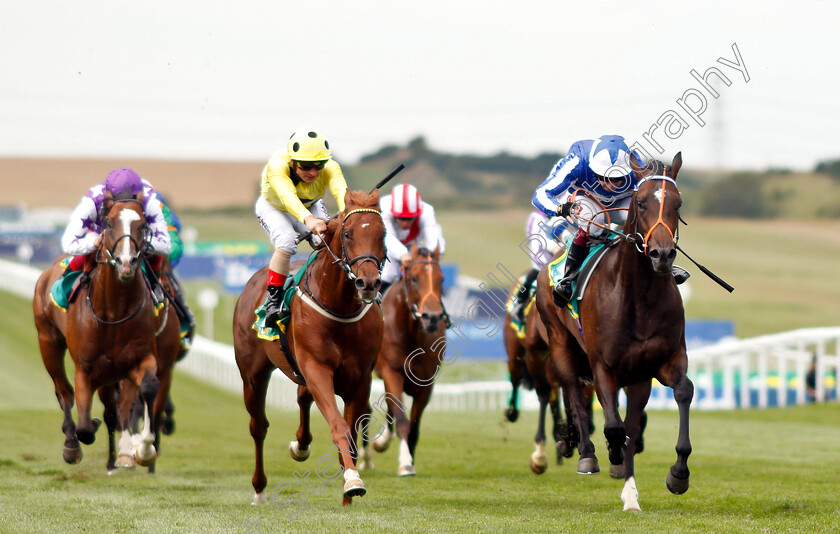 Mystery-Power-0003 
 MYSTERY POWER (Oisin Murphy) beats JUAN ELCANO (left) in The bet365 Superlative Stakes
Newmarket 13 Jul 2019 - Pic Steven Cargill / Racingfotos.com