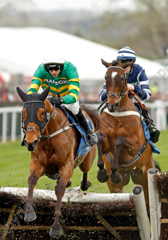 Mystical-Power-0007 
 MYSTICAL POWER (Mark Walsh) wins the Trustatrader Top Novices Hurdle
Aintree 12 Apr 2024 - Pic Steven Cargill / Racingfotos.com