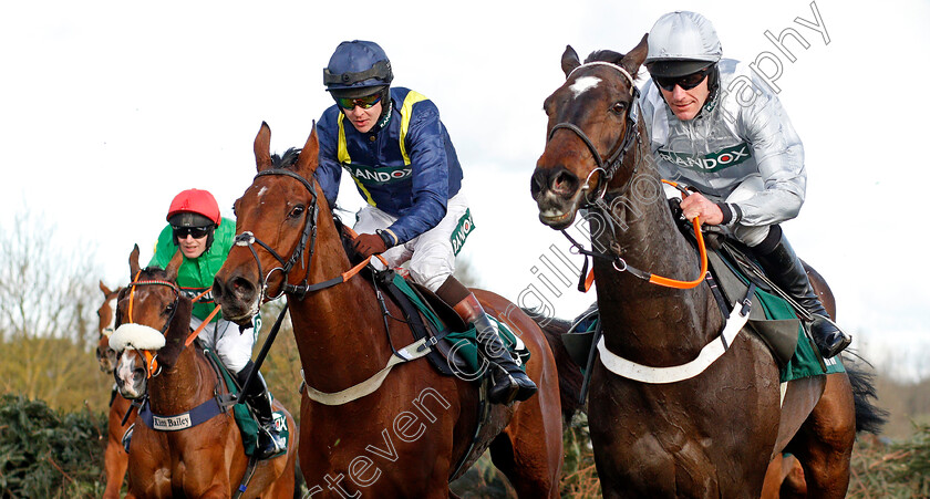 Santini 
 SANTINI (right, Nick Scholfield) with FIDDLERONTHEROOF (centre, Brendan Powell) in the Randox Grand National 
Aintree 9 Apr 2022 - Pic Steven Cargill / Racingfotos.com