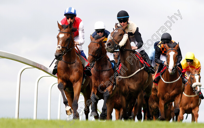 Against-The-Odds-0005 
 AGAINST THE ODDS (left, Fran Berry) leads the field at Sandown
Sandown 16 Jun 2018 - Pic Steven Cargill / Racingfotos.com