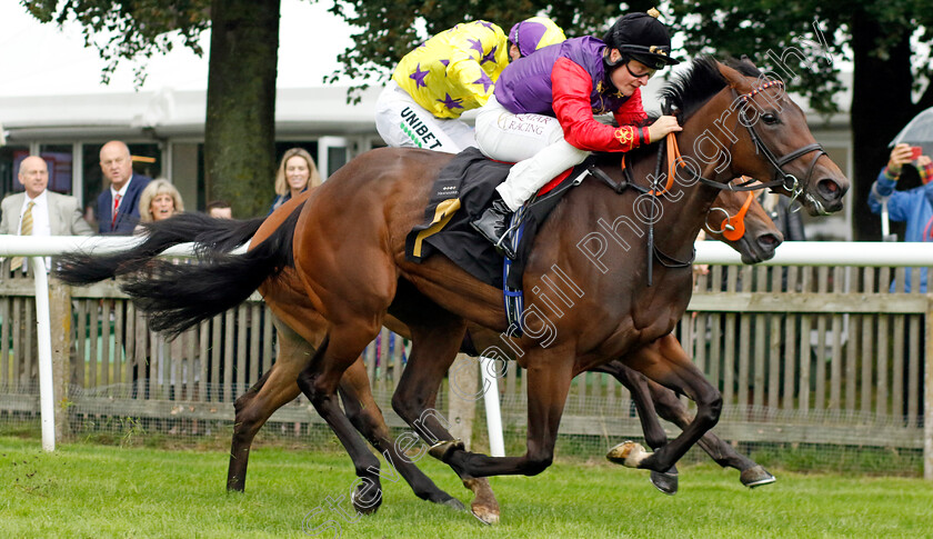 Hard-To-Resist-0001 
 HARD TO RESIST (Cieren Fallon) wins The Turners British EBF Fillies Novice Stakes
Newmarket 5 Aug 2023 - Pic Steven Cargill / Racingfotos.com