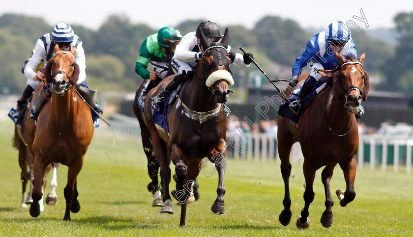 Judicial-0004 
 JUDICIAL (centre) beats MUTHMIR (right) in The Coral Charge
Sandown 7 Jul 2018 - Pic Steven Cargill / Racingfotos.com