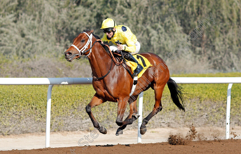 Just-A-Penny-0005 
 JUST A PENNY (Pat Dobbs) wins The Emirates Airline Handicap Jebel Ali, Dubai 9 Feb 2018 - Pic Steven Cargill / Racingfotos.com